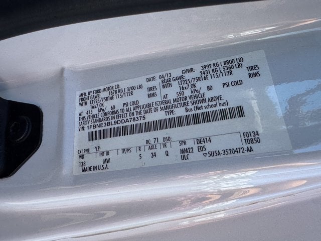 2013 Ford Econoline Wagon XLT 12 PASSENGER