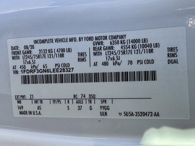 2020 Ford Super Duty F-350 DRW XL 12FT Utility