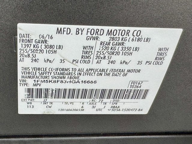 2017 Ford Explorer Limited 4WD