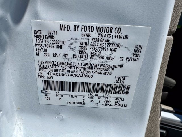 2012 Ford Escape XLS