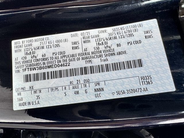 2021 Ford Super Duty F-350 SRW XLT 4WD