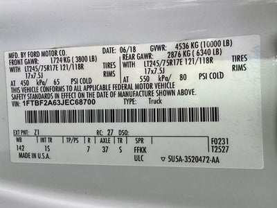 2018 Ford Super Duty F-250 SRW XL