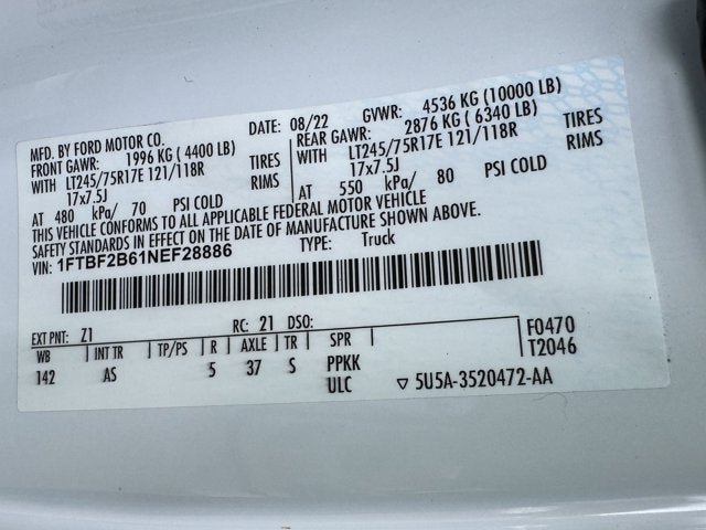2022 Ford Super Duty F-250 SRW XL 4WD