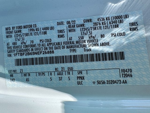 2022 Ford Super Duty F-250 SRW XL 4WD