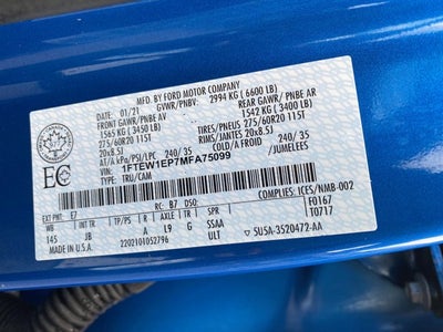 2021 Ford F150 FX4 STX 4WD