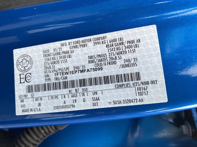 2021 Ford F150 FX4 STX 4WD