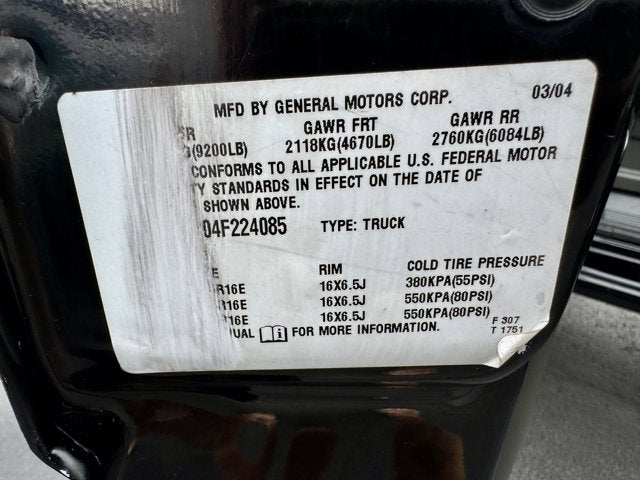 2004 GMC Sierra 2500HD SLT 4WD