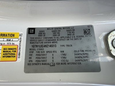 2017 GMC Sierra 1500 2WD Reg Cab 133.0"