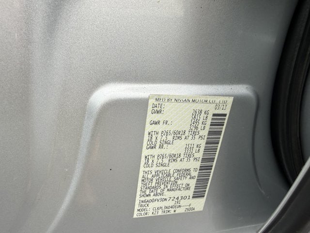 2013 Nissan Frontier SL