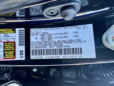 2016 Toyota Tacoma TRD Sport 4WD