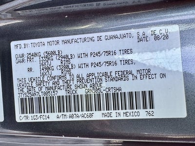 2020 Toyota Tacoma 4WD SR5 4WD