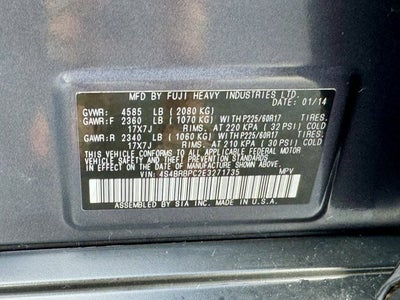 2014 Subaru Outback 2.5i Limited PZEV AWD