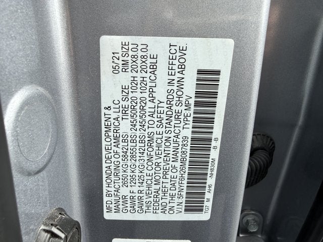 2021 Honda Pilot Special Edition
