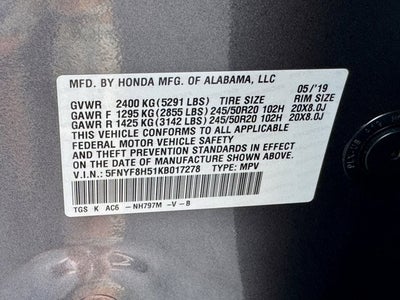 2019 Honda Passport EX-L AWD