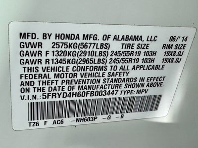 2015 Acura MDX Tech/Entertainment Pkg AWD