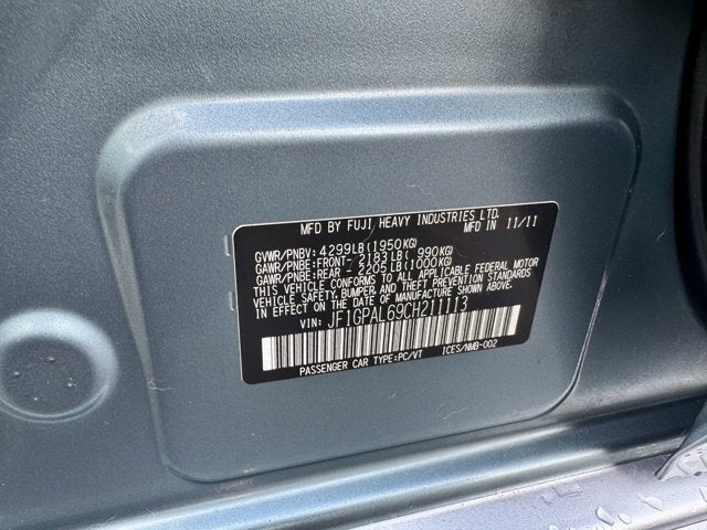 2012 Subaru Impreza Wagon 2.0i Sport Premium AWD