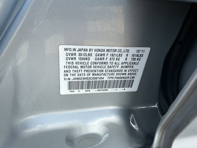 2012 Honda Fit Sport